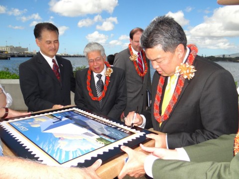 Signed , Sealed, and Ready for Deivery, USS Arizona Memorial Commemorative Stamp Unveiled